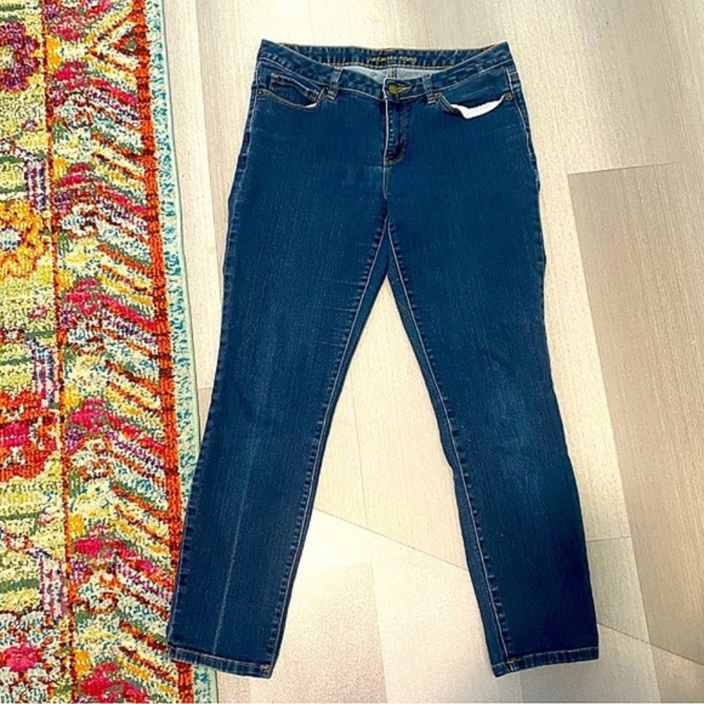 Michael Kors Dark Blue Skinny Blue Jeans Size 8